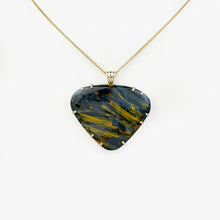 Load image into Gallery viewer, Pietersite Yellow Gold Pendant