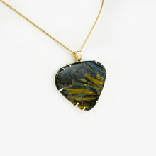 Load image into Gallery viewer, Pietersite Yellow Gold Pendant