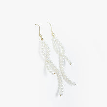 Load image into Gallery viewer, Freshwater Pearl Swirl Yellow Gold Earrings