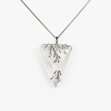 Load image into Gallery viewer, Dendritic Agate White Gold Pendant