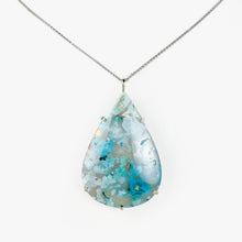 Load image into Gallery viewer, Confetti Chrysocolla White Gold Pendant