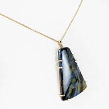 Load image into Gallery viewer, Pietersite Yellow Gold Pendant