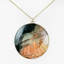Load image into Gallery viewer, Jasper and Yellow Gold Pendant