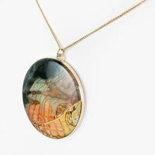 Load image into Gallery viewer, Jasper and Yellow Gold Pendant