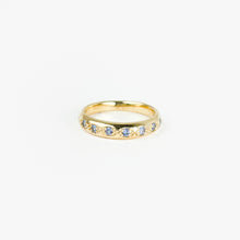 Load image into Gallery viewer, Montana Blue Sapphire Domed Band Yellow Gold Ring
