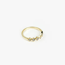 Load image into Gallery viewer, Montana Blue Sapphire Geometric Yellow Gold Ring