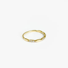 Load image into Gallery viewer, Stackable Diamond Yellow Gold Ring