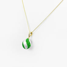 Load image into Gallery viewer, Diamond Druzy Carved Pearl Yellow Gold Necklace