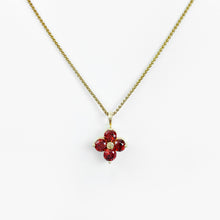 Load image into Gallery viewer, Garnet Yellow Gold Pendant