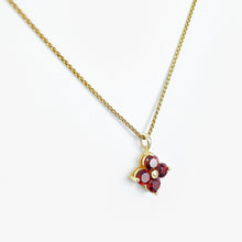 Load image into Gallery viewer, Garnet Yellow Gold Pendant