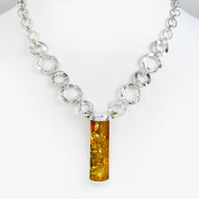 Load image into Gallery viewer, Amber Silver Necklace