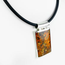 Load image into Gallery viewer, Amber Silver Pendant
