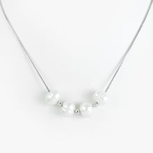 Load image into Gallery viewer, Pearl White Gold Necklace
