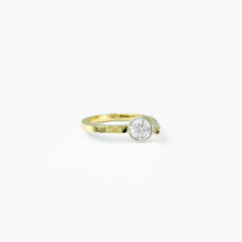 Load image into Gallery viewer, White Sapphire Yellow Gold Ring