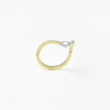 Load image into Gallery viewer, White Sapphire Yellow Gold Ring