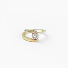 Load image into Gallery viewer, Diamond Two Tone Yellow Gold Ring