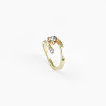 Load image into Gallery viewer, Diamond Two Tone Yellow Gold Ring