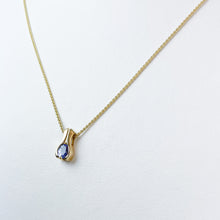 Load image into Gallery viewer, Tanzanite Gold Pendant