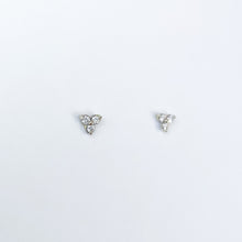 Load image into Gallery viewer, Clover Diamond Gold Earrings