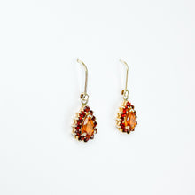Load image into Gallery viewer, Citrine Gold Dangle Earrings
