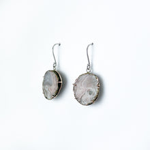 Load image into Gallery viewer, Copper Agate Two Tone Gold Earrings - Large