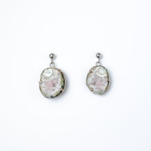 Load image into Gallery viewer, Copper Agate Two Tone Gold Earrings - Medium