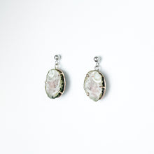 Load image into Gallery viewer, Copper Agate Two Tone Gold Earrings - Medium