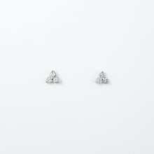 Load image into Gallery viewer, Clover Diamond Gold Earrings
