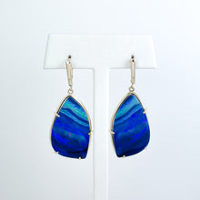 Load image into Gallery viewer, Boulder Opal Doublet Yellow Gold Dangle Earrings