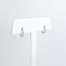 Load image into Gallery viewer, Diamond White Gold Hoop Earrings