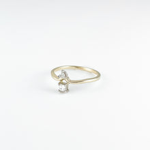 Load image into Gallery viewer, Triangle and Square Diamond Yellow Gold Ring