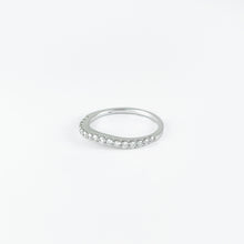 Load image into Gallery viewer, Curved Diamond White Gold Ring