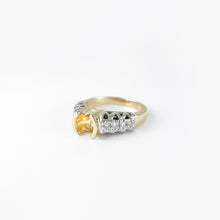 Load image into Gallery viewer, Diamond Two Tone Gold Semi Mount Ring