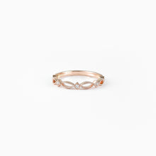 Load image into Gallery viewer, Diamond Rose Gold Ring