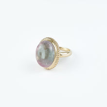 Load image into Gallery viewer, Bicolored Tourmaline Yellow Gold Ring