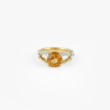 Load image into Gallery viewer, Precious Topaz and Diamond Gold Ring
