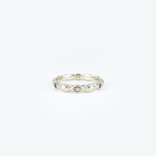 Load image into Gallery viewer, Multi-Colored Sapphire White Gold Ring