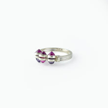 Load image into Gallery viewer, Bullet Sapphire White Gold Ring