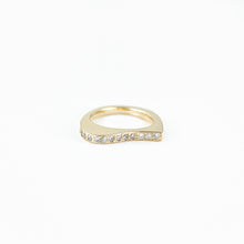Load image into Gallery viewer, Diamond Wave Yellow Gold Ring