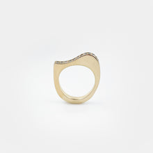 Load image into Gallery viewer, Diamond Wave Yellow Gold Ring