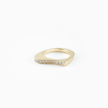 Load image into Gallery viewer, Diamond Wave Yellow Gold Ring
