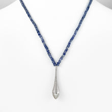 Load image into Gallery viewer, Iolite Sterling Silver Beaded Necklace