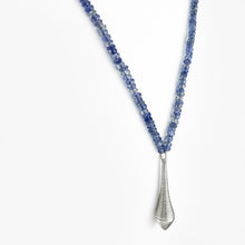 Load image into Gallery viewer, Iolite Sterling Silver Beaded Necklace
