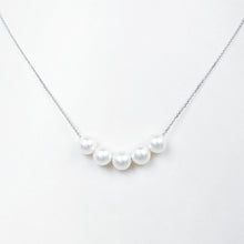 Load image into Gallery viewer, Pearl White Gold Necklace