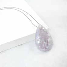Load image into Gallery viewer, Rose Quartz Drusy White Gold Necklace