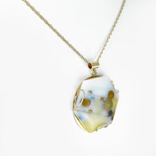 Load image into Gallery viewer, Polka Dot Jasper Yellow Gold Pendant
