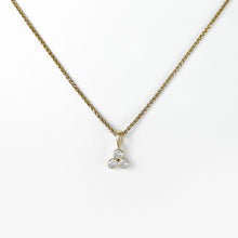 Load image into Gallery viewer, Diamond Trio Yellow Gold Pendant