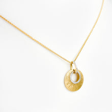 Load image into Gallery viewer, Diamond Yellow Gold Dome Circle Pendant
