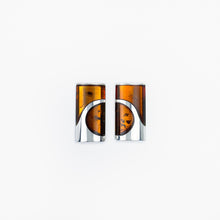 Load image into Gallery viewer, Amber Silver Stud Earrings
