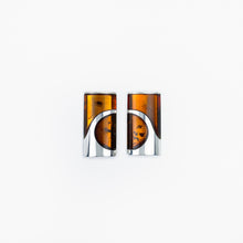 Load image into Gallery viewer, Amber Silver Stud Earrings